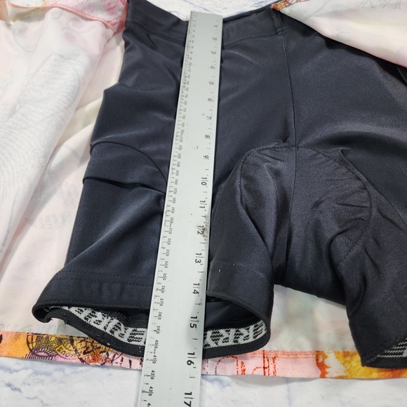 Terry Cycling WOMENS SZ M Bike Wrap Skirt Skort Pink Hula Girl Print VINTAGE Y2K - Picture 4 of 15